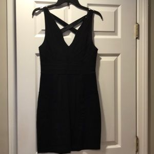 Express Fitted Black Dress